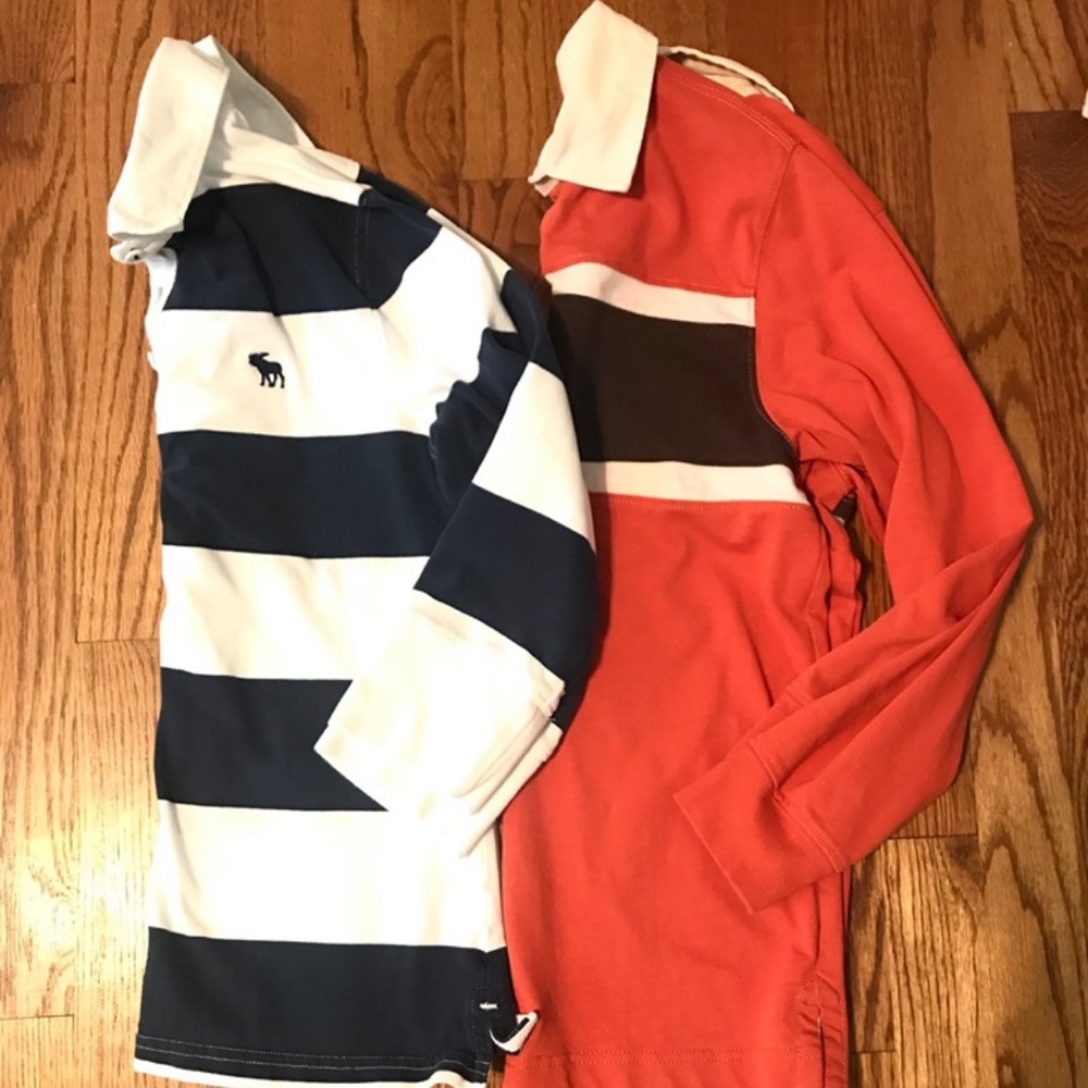 Two Long Sleeve Polos - Boy Size Medium